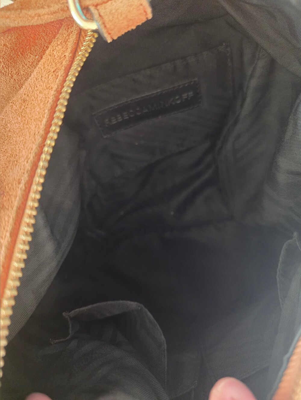 $348 Rebecca Minkoff Julian Fringe Backpack Brown Suede Concert Boho - Picture 14 of 15